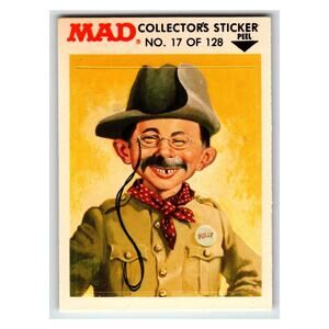 MAD Bully 1983 Collector's Sticker Fleer No. 17 of 128